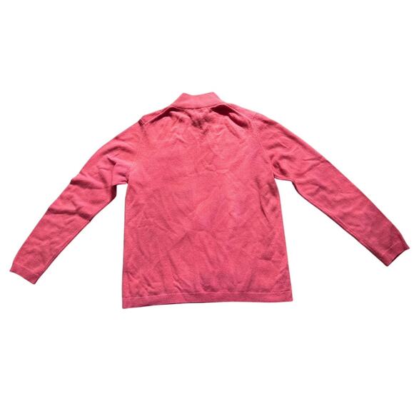 Charter Club 2-Ply 100% Cashmere Salmon Pink Size Medium - Picture 4 of 5